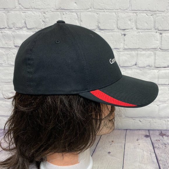 Conoco Phillips Hat Cap Stretch Fit L/XL Black Red Embroidered Logo Oil & Gas - Picture 4 of 10